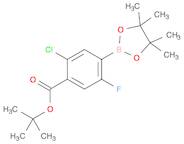 Benzoic acid, 2-chloro-5-fluoro-4-(4,4,5,5-tetramethyl-1,3,2-dioxaborolan-2-yl)-, 1,1-dimethylet...