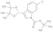 1H-Indole-1-carboxylic acid, 6-chloro-3-(4,4,5,5-tetramethyl-1,3,2-dioxaborolan-2-yl)-, 1,1-dime...