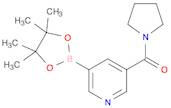 Methanone, 1-pyrrolidinyl[5-(4,4,5,5-tetramethyl-1,3,2-dioxaborolan-2-yl)-3-pyridinyl]-