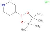 Piperidine, 4-(4,4,5,5-tetramethyl-1,3,2-dioxaborolan-2-yl)-, hydrochloride (1:1)