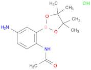 Acetamide, N-[4-amino-2-(4,4,5,5-tetramethyl-1,3,2-dioxaborolan-2-yl)phenyl]-, hydrochloride (1:1)