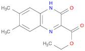 2-Quinoxalinecarboxylic acid, 3,4-dihydro-6,7-dimethyl-3-oxo-, ethyl ester