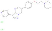 Pyrazolo[1,5-a]pyrimidine, 6-[4-[2-(1-piperidinyl)ethoxy]phenyl]-3-(4-pyridinyl)-, hydrochloride (…