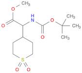 2H-Thiopyran-4-acetic acid, α-[[(1,1-dimethylethoxy)carbonyl]amino]tetrahydro-, methyl ester, 1,1-…