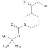 1-Piperidinecarboxylic acid, 3-(2-bromoacetyl)-, 1,1-dimethylethyl ester