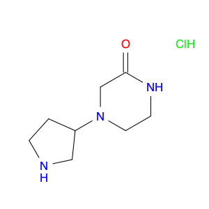 2-Piperazinone, 4-(3-pyrrolidinyl)-, hydrochloride (1:2)