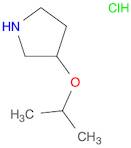 Pyrrolidine, 3-(1-methylethoxy)-, hydrochloride (1:1)