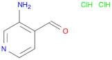 4-Pyridinecarboxaldehyde, 3-amino-, hydrochloride (1:2)