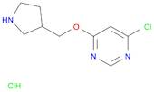 Pyrimidine, 4-chloro-6-(3-pyrrolidinylmethoxy)-, hydrochloride (1:1)