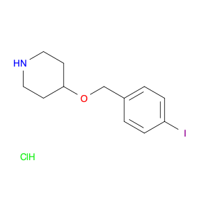 Piperidine, 4-[(4-iodophenyl)methoxy]-, hydrochloride (1:1)