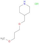 Piperidine, 4-[(3-methoxypropoxy)methyl]-, hydrochloride (1:1)