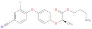 Propanoic acid, 2-[4-(4-cyano-2-fluorophenoxy)phenoxy]-, butyl ester, (2R)-