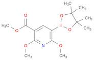 3-Pyridinecarboxylic acid, 2,6-dimethoxy-5-(4,4,5,5-tetramethyl-1,3,2-dioxaborolan-2-yl)-, methy...