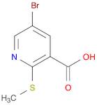 3-Pyridinecarboxylic acid, 5-bromo-2-(methylthio)-