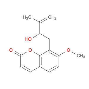 2H-1-Benzopyran-2-one, 8-[(2S)-2-hydroxy-3-methyl-3-buten-1-yl]-7-methoxy-