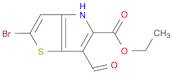 4H-Thieno[3,2-b]pyrrole-5-carboxylic acid, 2-bromo-6-formyl-, ethyl ester