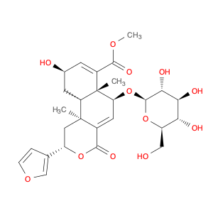 2H-Naphtho[2,1-c]pyran-7-carboxylic acid, 2-(3-furanyl)-6-(β-D-glucopyranosyloxy)-1,4,6,6a,9,10,10…