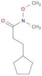 Cyclopentanepropanamide, N-methoxy-N-methyl-