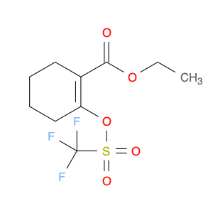 1-Cyclohexene-1-carboxylic acid, 2-[[(trifluoromethyl)sulfonyl]oxy]-, ethyl ester