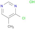 Pyrimidine, 4-chloro-5-methyl-, hydrochloride (1:1)