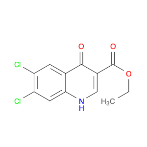 3-Quinolinecarboxylic acid, 6,7-dichloro-1,4-dihydro-4-oxo-, ethyl ester