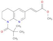 2-Propenoic acid, 3-[8-(2,2-dimethyl-1-oxopropyl)-5,6,7,8-tetrahydro-1,8-naphthyridin-3-yl]-, meth…