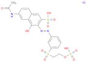 2-Naphthalenesulfonic acid, 6-(acetylamino)-4-hydroxy-3-[2-[3-[[2-(sulfooxy)ethyl]sulfonyl]phenyl]…