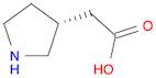 3-Pyrrolidineacetic acid, (3R)-