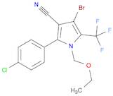 1H-Pyrrole-3-carbonitrile, 4-bromo-2-(4-chlorophenyl)-1-(ethoxymethyl)-5-(trifluoromethyl)-