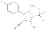 1H-Pyrrole-3-carbonitrile, 4-bromo-2-(4-chlorophenyl)-1-methyl-5-(trifluoromethyl)-