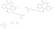 Heptanoic acid, 7-[(3-chloro-6,11-dihydro-6-methyl-5,5-dioxidodibenzo[c,f][1,2]thiazepin-11-yl)ami…