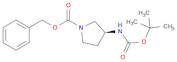 1-Pyrrolidinecarboxylic acid, 3-[[(1,1-dimethylethoxy)carbonyl]amino]-, phenylmethyl ester, (3S)-