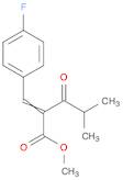 Pentanoic acid, 2-[(4-fluorophenyl)methylene]-4-methyl-3-oxo-, methyl ester