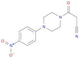 1-Piperazinepropanenitrile, 4-(4-nitrophenyl)-β-oxo-