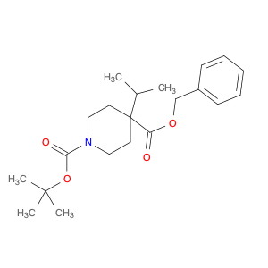 1,4-Piperidinedicarboxylic acid, 4-(1-methylethyl)-, 1-(1,1-dimethylethyl) 4-(phenylmethyl) ester