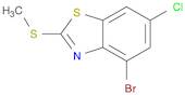 Benzothiazole, 4-bromo-6-chloro-2-(methylthio)-