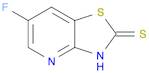 Thiazolo[4,5-b]pyridine-2(3H)-thione, 6-fluoro-