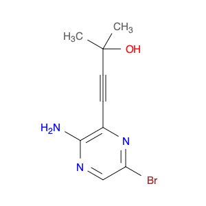 4-(3-Amino-6-bromopyrazin-2-yl)-2-methylbut-3-yn-2-ol