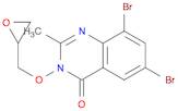 4(3H)-Quinazolinone, 6,8-dibromo-2-methyl-3-(2-oxiranylmethoxy)-