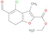 2-Benzofurancarboxylic acid, 4-chloro-5-formyl-6,7-dihydro-3-methyl-, ethyl ester