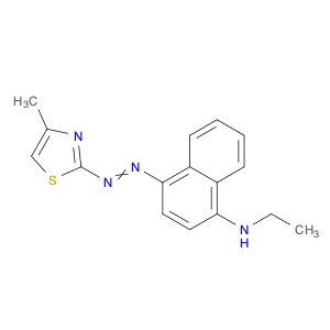 1-Naphthalenamine, N-ethyl-4-[2-(4-methyl-2-thiazolyl)diazenyl]-