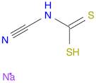 Carbamodithioic acid, N-cyano-, sodium salt (1:2)