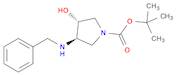 1-Pyrrolidinecarboxylic acid, 3-hydroxy-4-[(phenylmethyl)amino]-, 1,1-dimethylethyl ester, (3R,4...