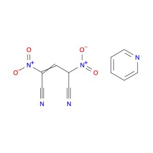 2-Pentenedinitrile, 2,4-dinitro-, compd. with pyridine (1:1)