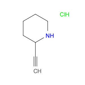 Piperidine, 2-ethynyl-, hydrochloride (1:1)