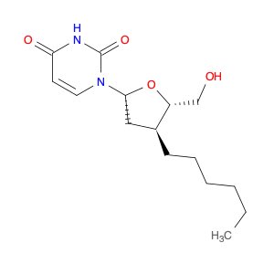 Uridine, 2',3'-dideoxy-3'-hexyl- (9CI)