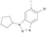 1H-Benzotriazole, 5-bromo-1-cyclopentyl-6-fluoro-