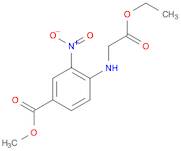 Benzoic acid, 4-[(2-ethoxy-2-oxoethyl)amino]-3-nitro-, methyl ester