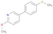 Pyridine, 2-methoxy-5-[4-(methylthio)phenyl]-