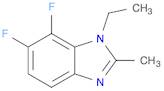 1H-Benzimidazole, 1-ethyl-6,7-difluoro-2-methyl-